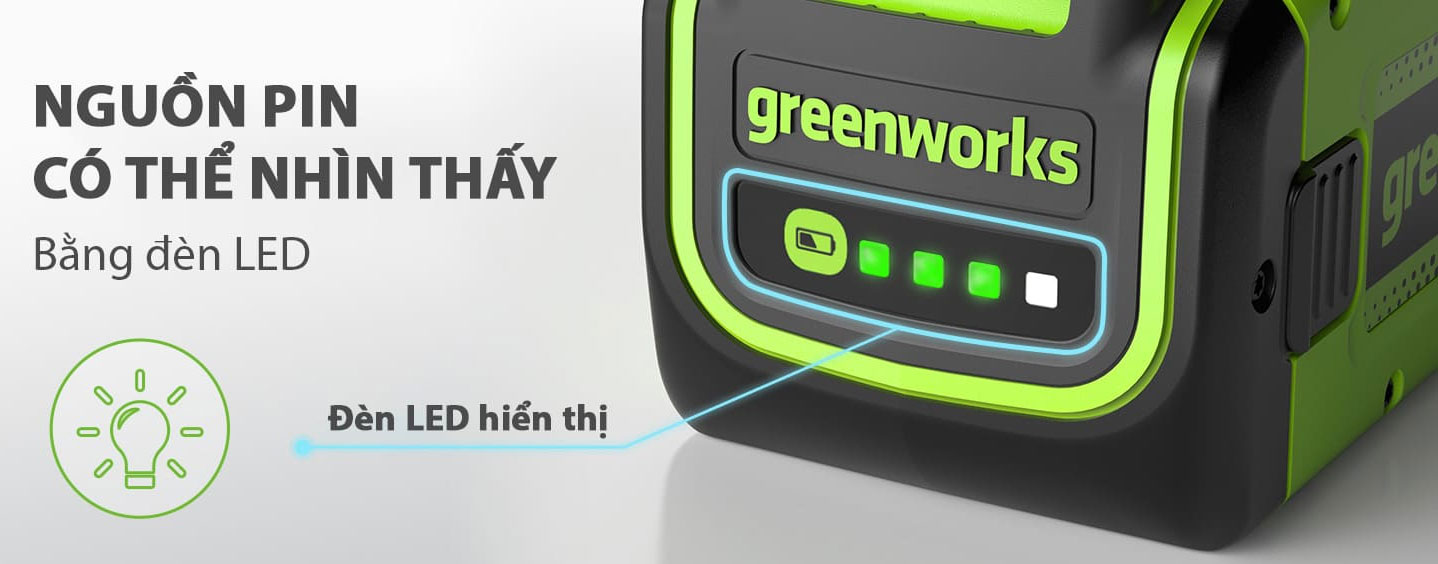 Pin Li-ion Greenworks 40V 