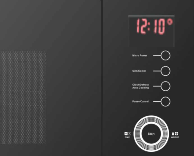 Lò vi sóng có nướng M604 của Robam được trang bị bảng điều khiển điện tử kết hợp với núm xoay