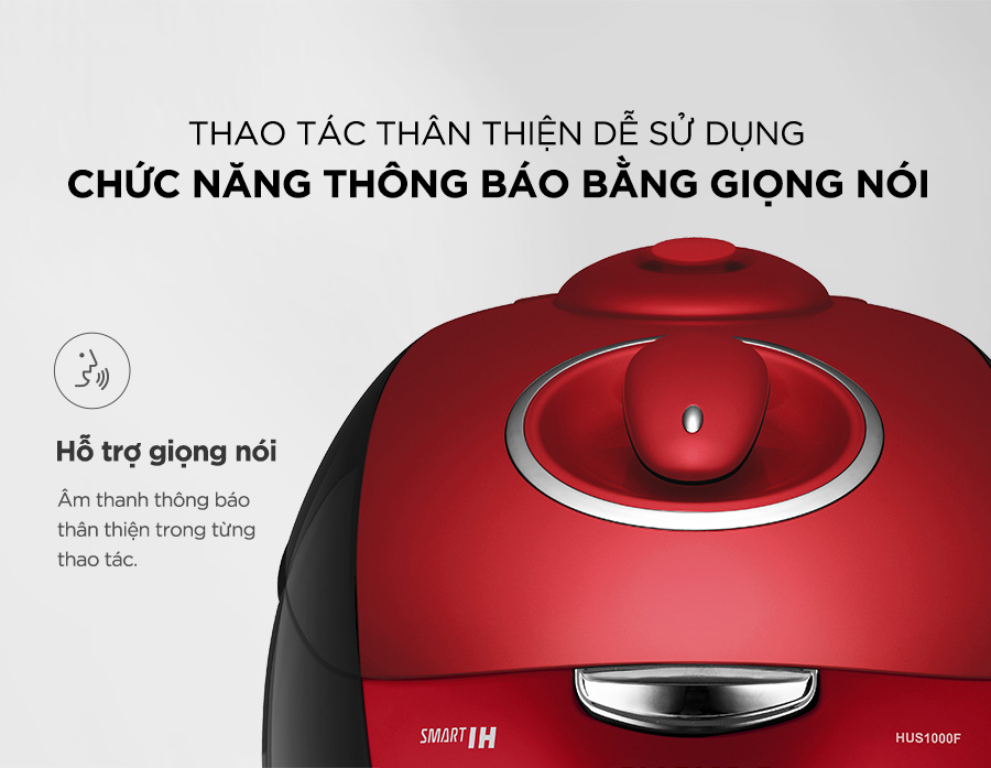 Nồi cơm điện cao tần Cuckoo 1.8 lít CRP-HUS1000F tích hợp chỉ báo giọng nói