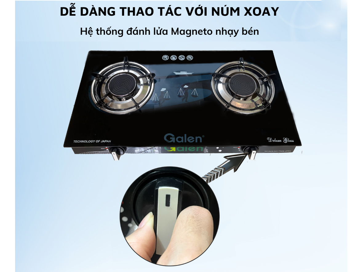 Bếp ga hồng ngoại Galen G023