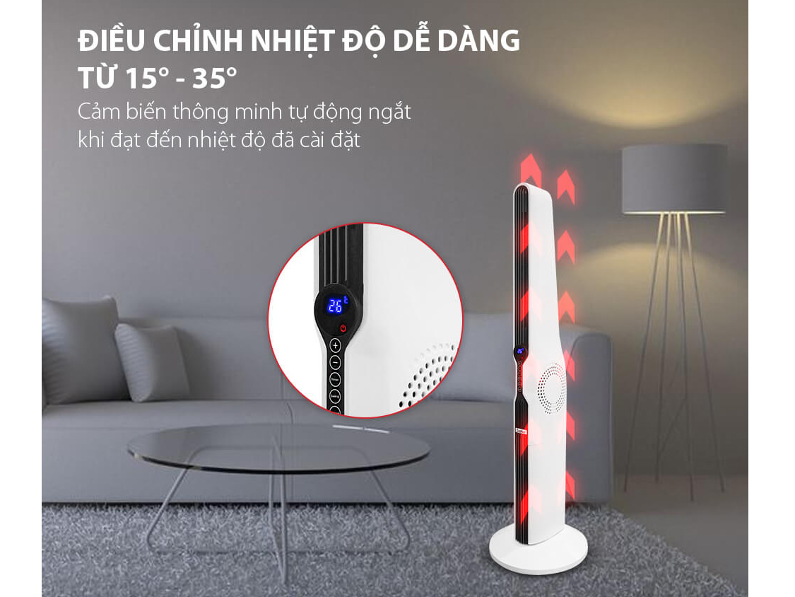 Máy sưởi gốm Saiko  