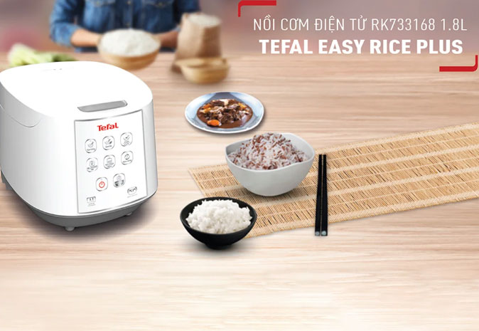 nồi cơm điện tử Tefal RK733168 có đa dạng chức năng