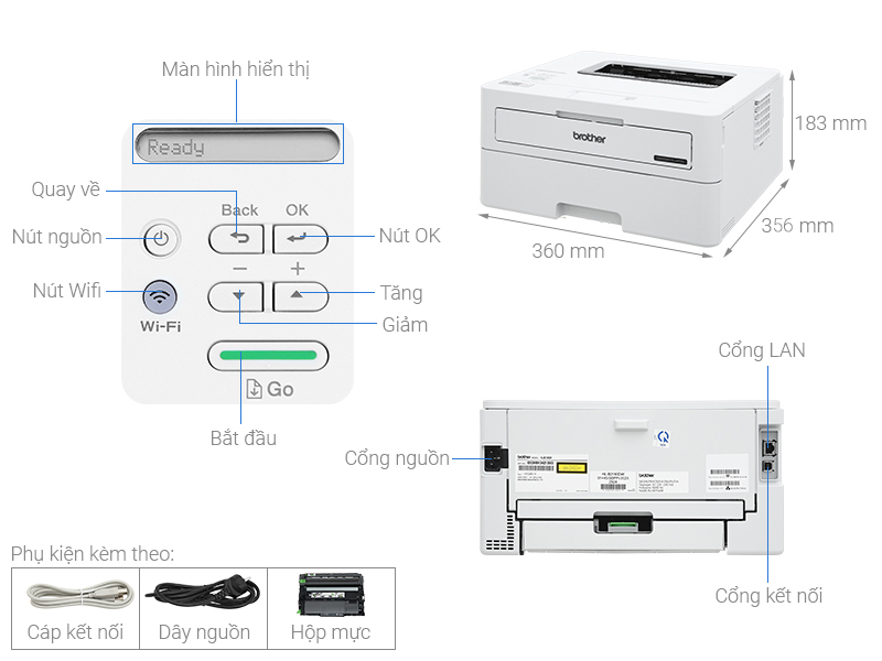 Máy in laser Brother HL-B2180DW