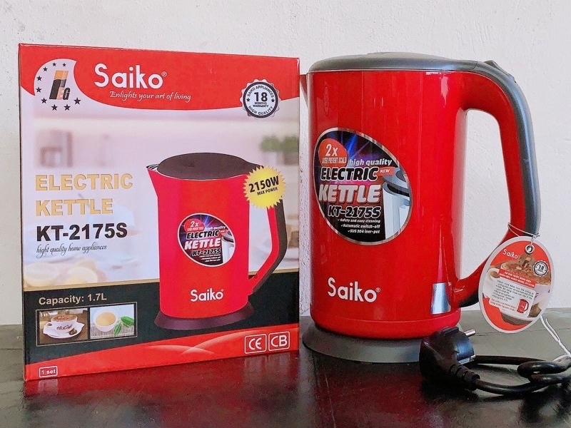 Ấm siêu tốc Saiko KT-2175S (1.7 lít)