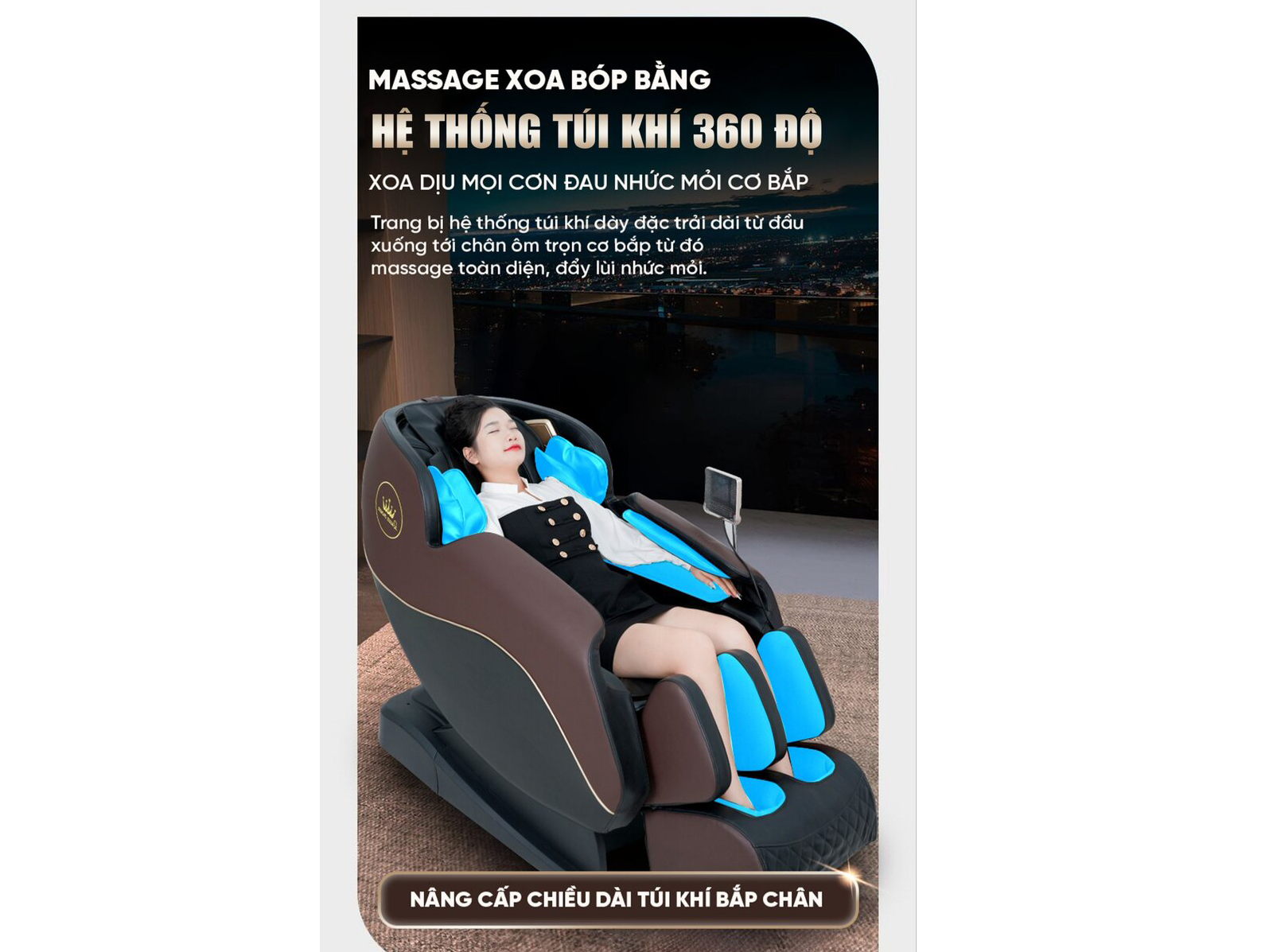 Ghế massage Queen Crown 