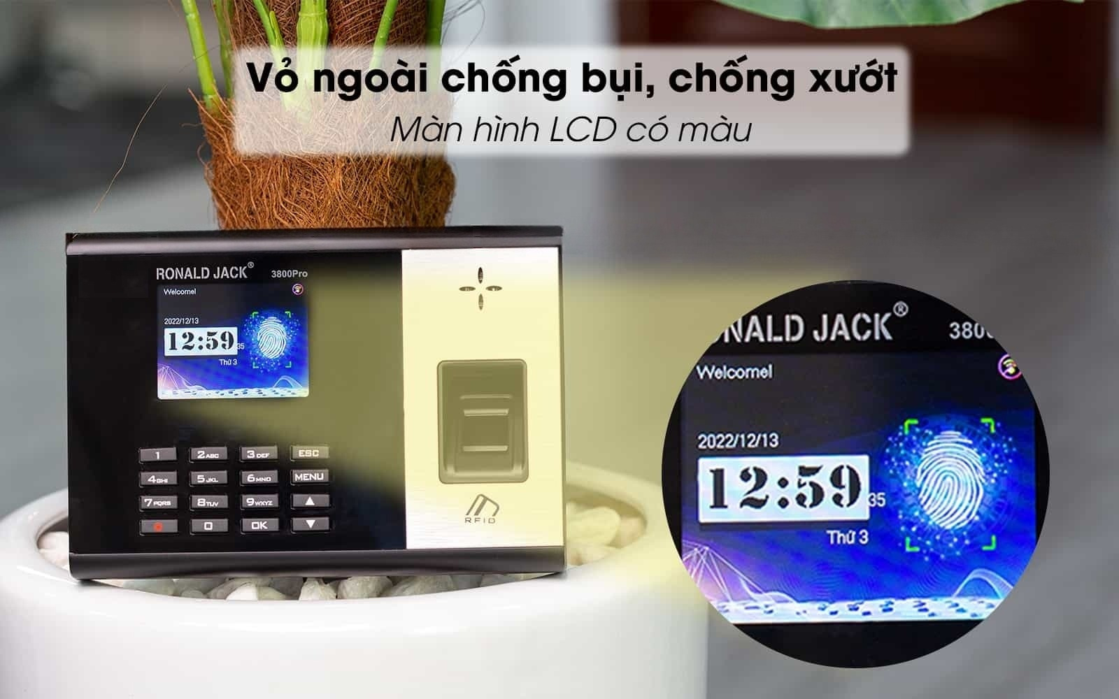 Máy chấm công Ronald Jack RJ3800Pro