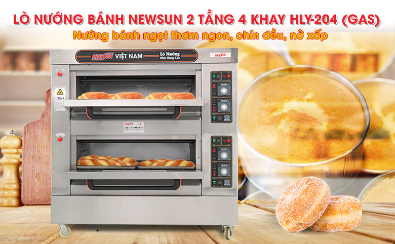 Lò nướng bánh NewSun HLY-204 loại dùng gas