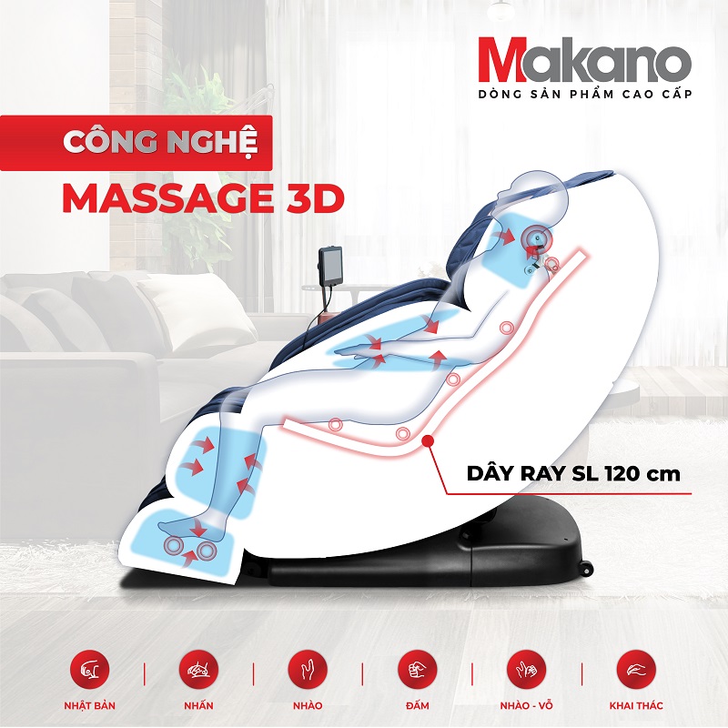 Ghế massage Makano MKGM-10004