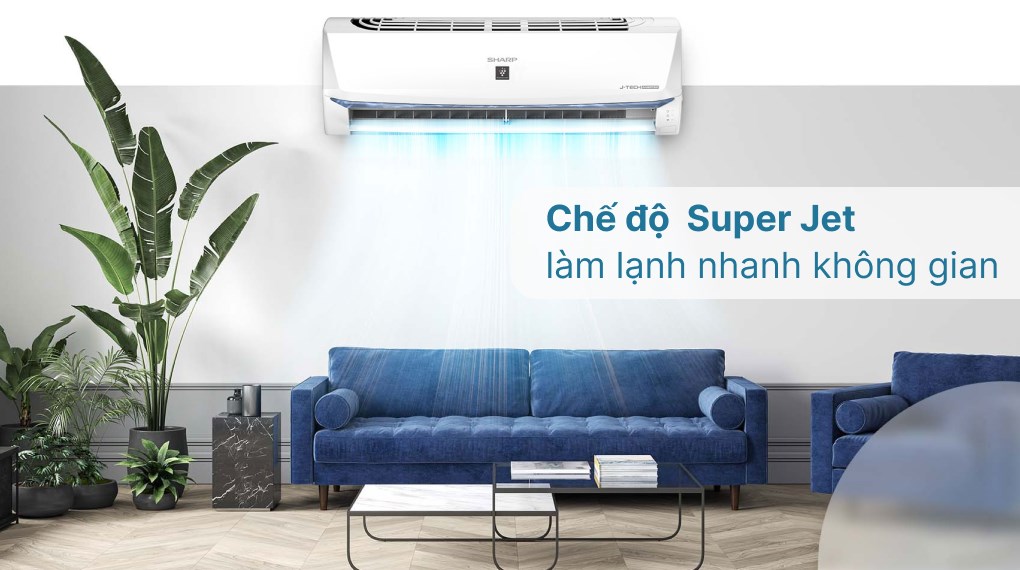 Máy lạnh 1 chiều Sharp AH-XP13BSW làm lạnh nhanh