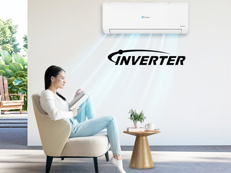 Công nghệ Inverter giúp điều hòa Casper Inverter 1 chiều 2HP TC-18IS36 tiết kiệm điện năng, vận hành êm ái