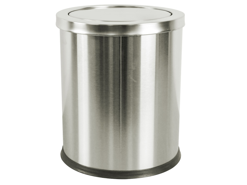 Thùng rác inox tròn nắp lật Vietbin VBA36-H