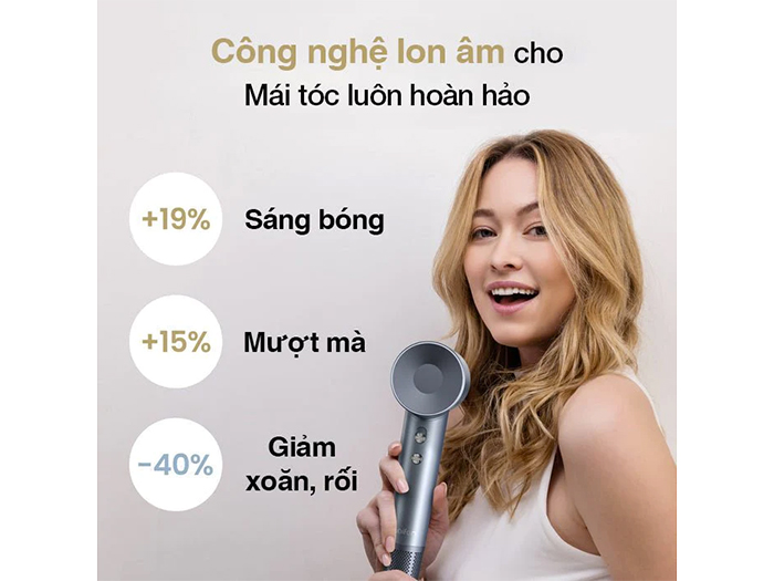 Laifen Swift được trang bị công nghệ sấy ion âm hiện đại 