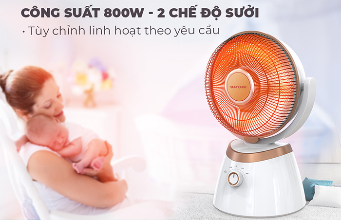Công suất hoạt động lên đến 800W
