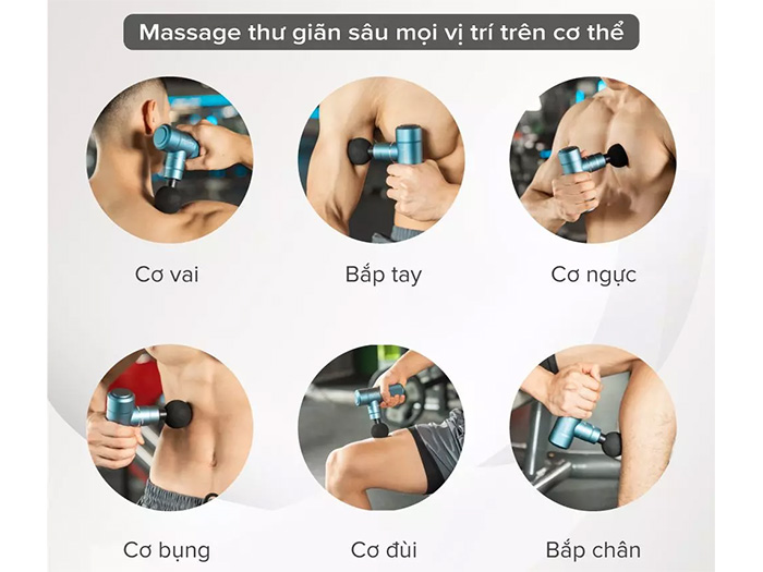 Súng massage cầm tay Maxcare Max638Smart