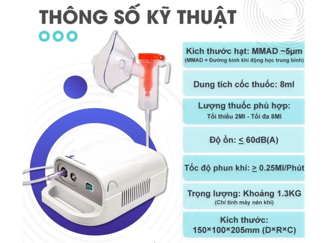 Máy khí dung mũi họng Chido  