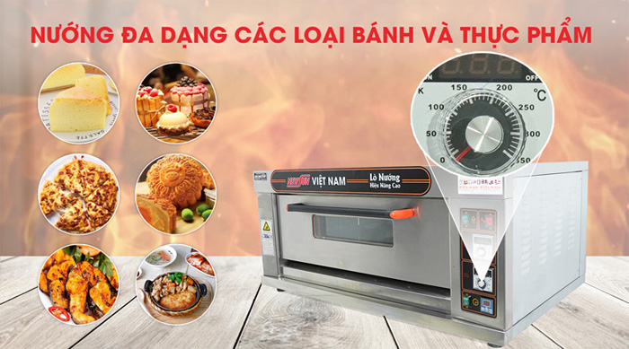 Lò nướng NewSun XYF-1KA-T nướng đa dạng các loại bánh