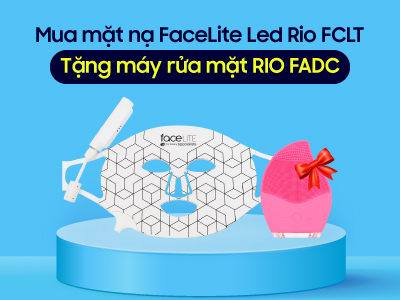Tặng máy rửa mặt RIO FADC khi mua mặt nạ FaceLite Led Rio FCLT Tặng máy rửa mặt RIO FADC khi mua mặt nạ FaceLite Led Rio FCLT