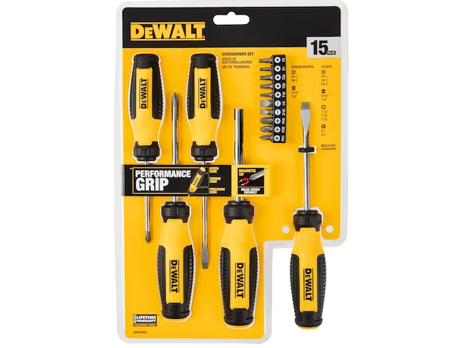 Bộ tua vít 15 món DeWalt DWHT65202