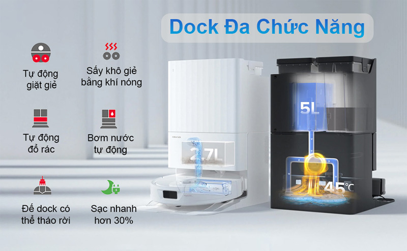 Robot hút bụi lau nhà Roborock Q Revo (QX0PEA) đa chức năng