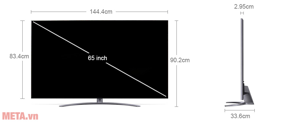 Smart Tivi QNED LG 4K 65 inch 65QNED91TPA - META.vn