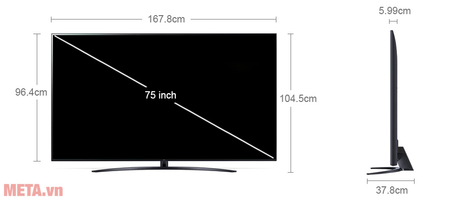 Smart Tivi NanoCell LG 4K 75 inch 75NANO76SQA