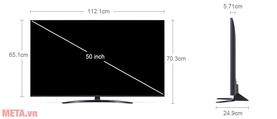 Smart tivi LG 4K 50 inch 50UP8100PTB