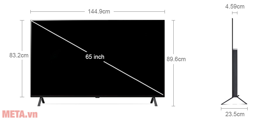 Smart Tivi OLED LG 4K 65 inch 65A2PSA