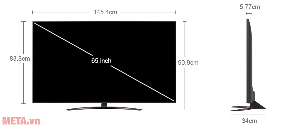 Smart Tivi LG 4K 65 inch 65UP8100PTB