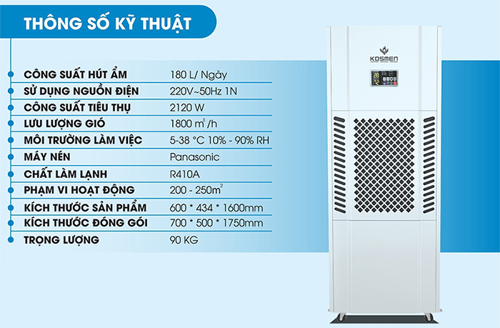 Máy hút ẩm Kosmen  