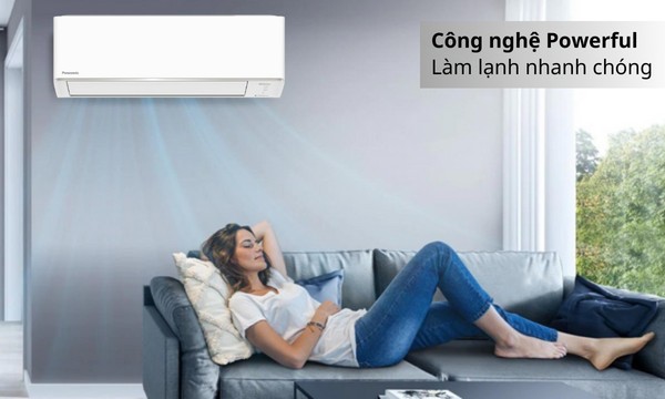 Chế độ Powerful trên máy lạnh Panasonic CU/CS-YZ12AKH-8 giúp làm lạnh nhanh