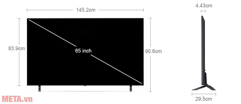 Smart tivi QNED LG 4K 65 inch 65QNED80SQA