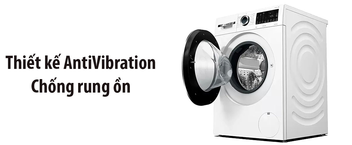 Công nghệ Anti Vibration sẽ giúp máy giặt Bosch WGG234E0SG