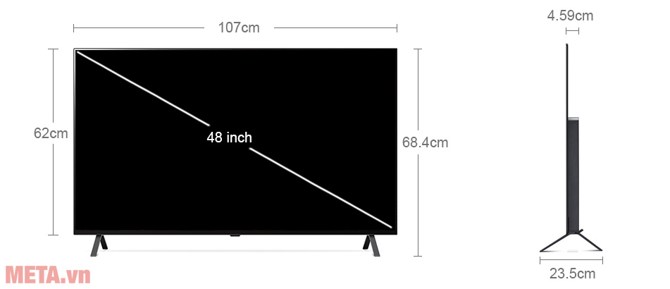 Smart Tivi OLED LG 4K 48 inch 48A2PSA