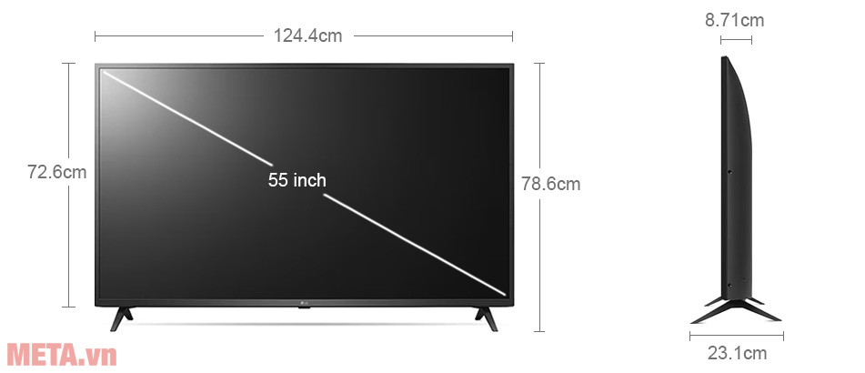 Smart tivi LG 4K UHD 55 inch 55UP751C0TC