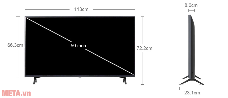 Tivi LG UHD 4K 50 inch 50UQ8050PSB