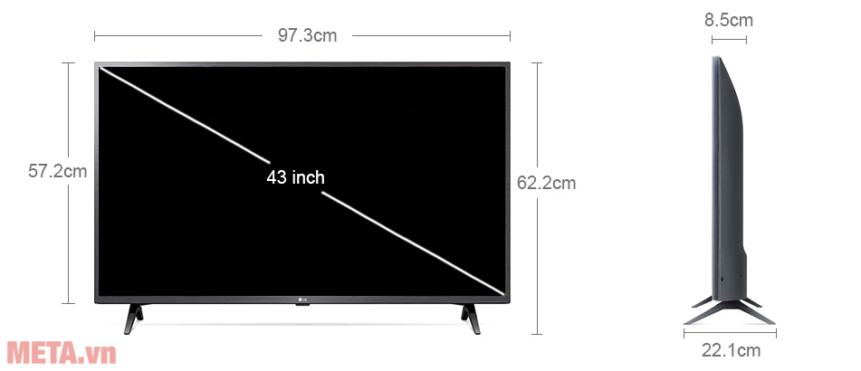 Smart Tivi LG 4K 43 inch 43UN7350PTD