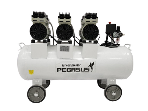 Máy nén khí không dầu Pegasus TM-OF1100*3 (180 lít - 4.5HP)