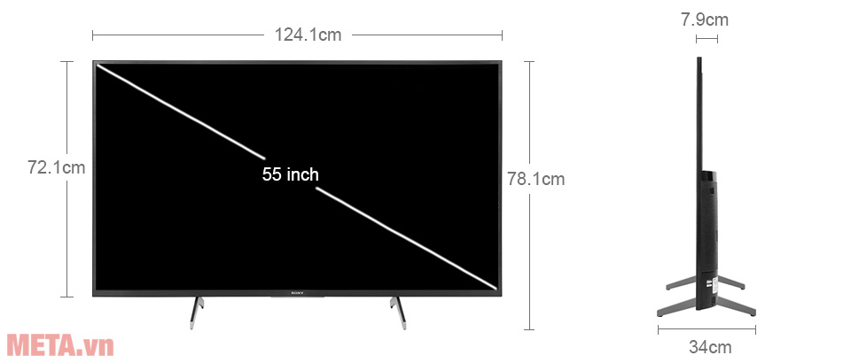 Tivi Sony 4K 55 inch KD-55X7500H