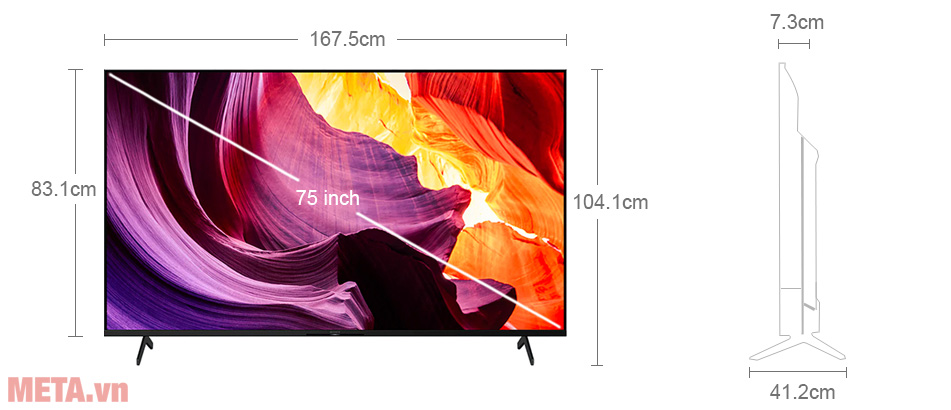 Tivi Sony 4K 75 inch KD-75X80K