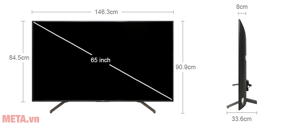 Smart tivi Sony 4K 65 inch KD-65X7000G - META.vn