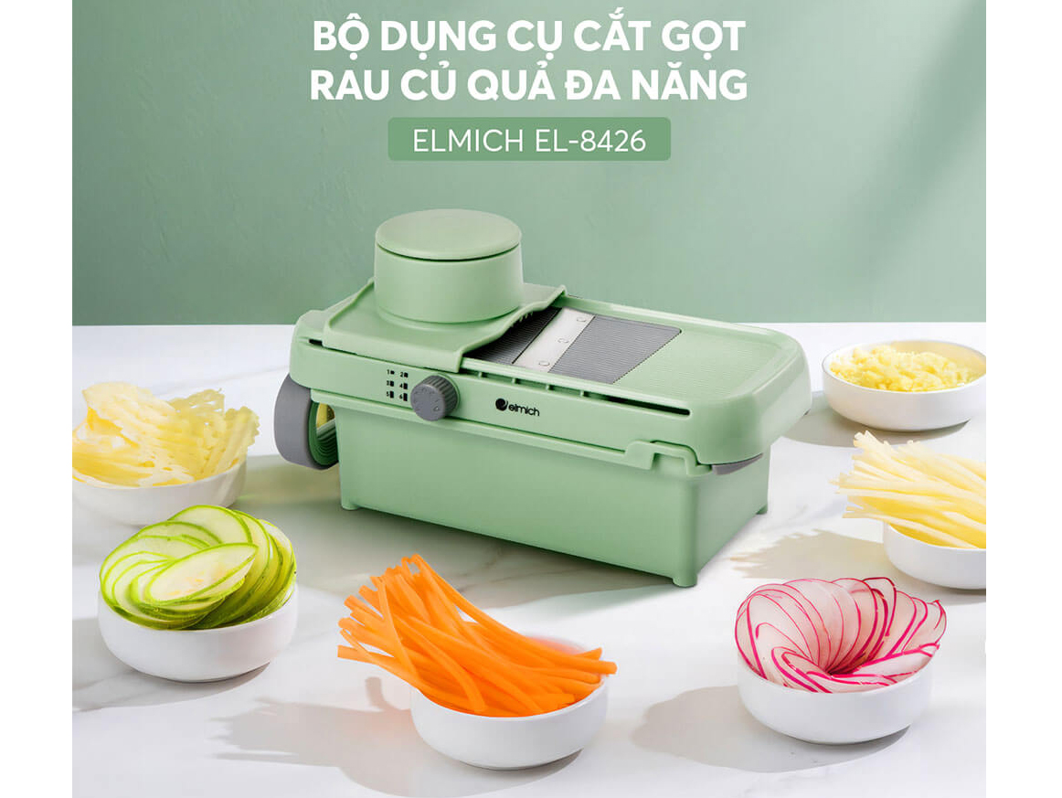 Bộ dụng cụ cắt gọt rau củ quả đa năng Elmich EL8426