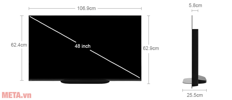 Tivi Sony 4K 48 inch KD-48A9S