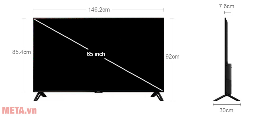 Tivi Sharp 4K 65 inch 4T-C65CK1X