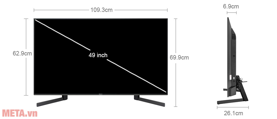 Tivi Sony 4K 49 inch KD-49X9500H