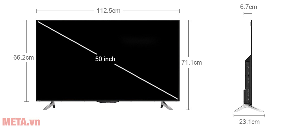 Tivi Sharp 50 inch LC-50UA6500X