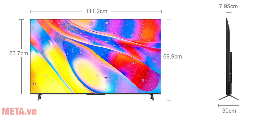 Android Tivi TCL QLED 4K 50 inch 50C725