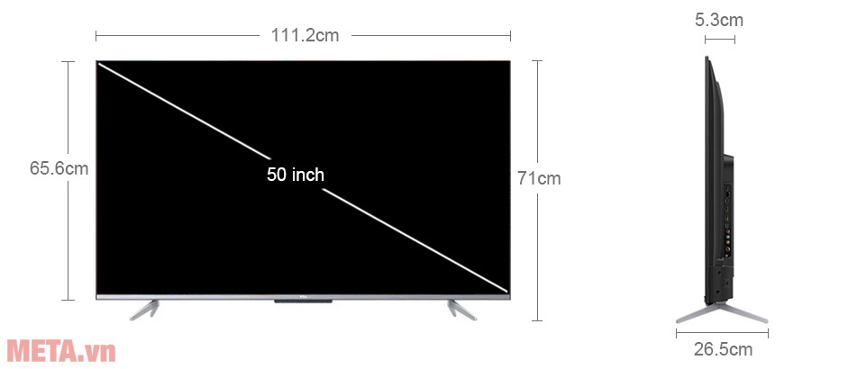 Android Tivi TCL 4K 50 inch 50P725