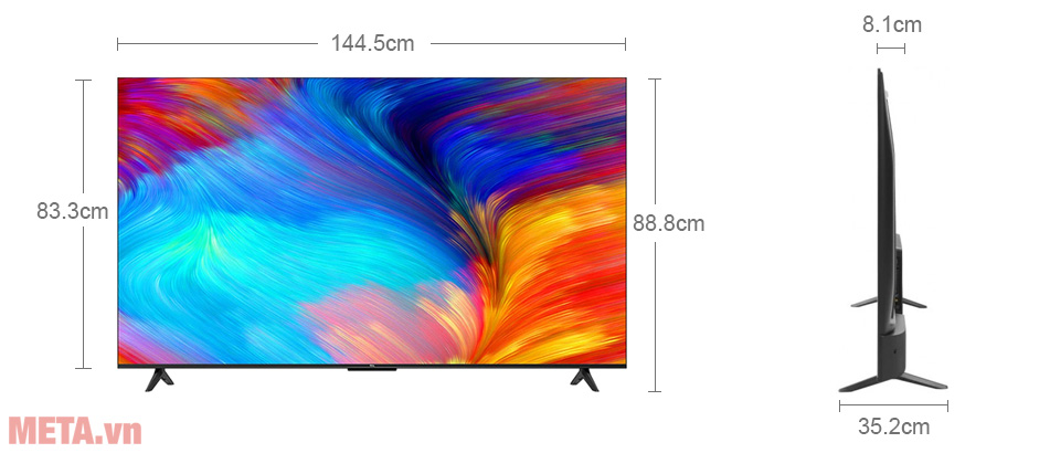 Google Tivi TCL 4K 65 inch 65P635