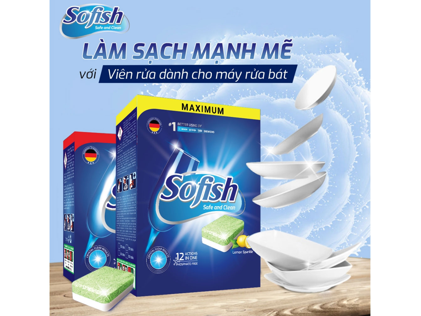 Viên rửa bát Sofish  