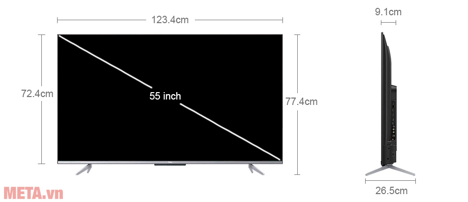 Android Tivi TCL 4K 55 inch 55P725